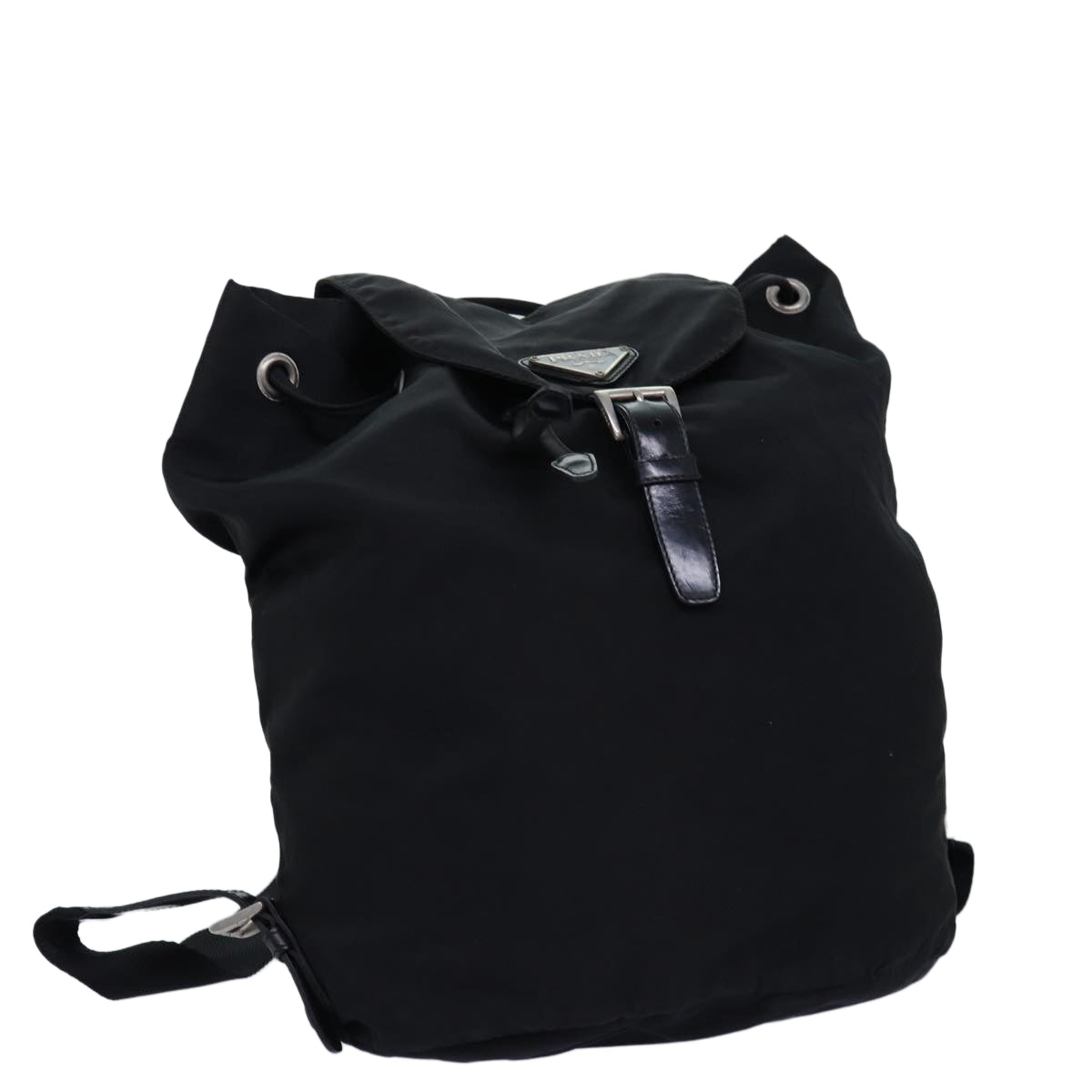 PRADA Backpack Nylon Black Auth 74966