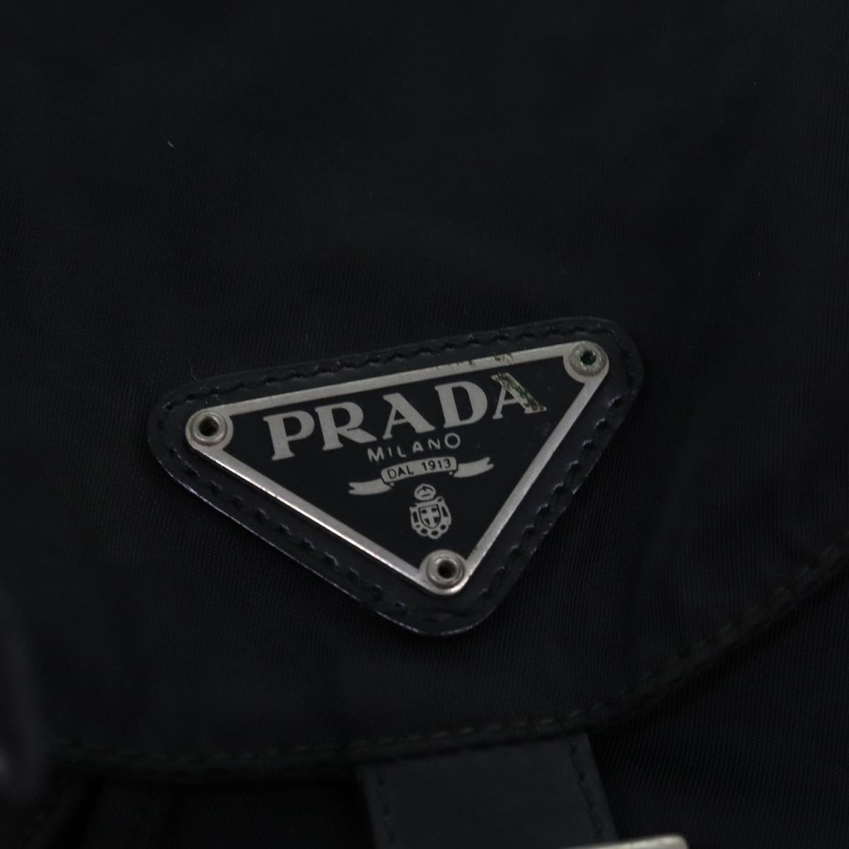 PRADA Backpack Nylon Black Auth 74966