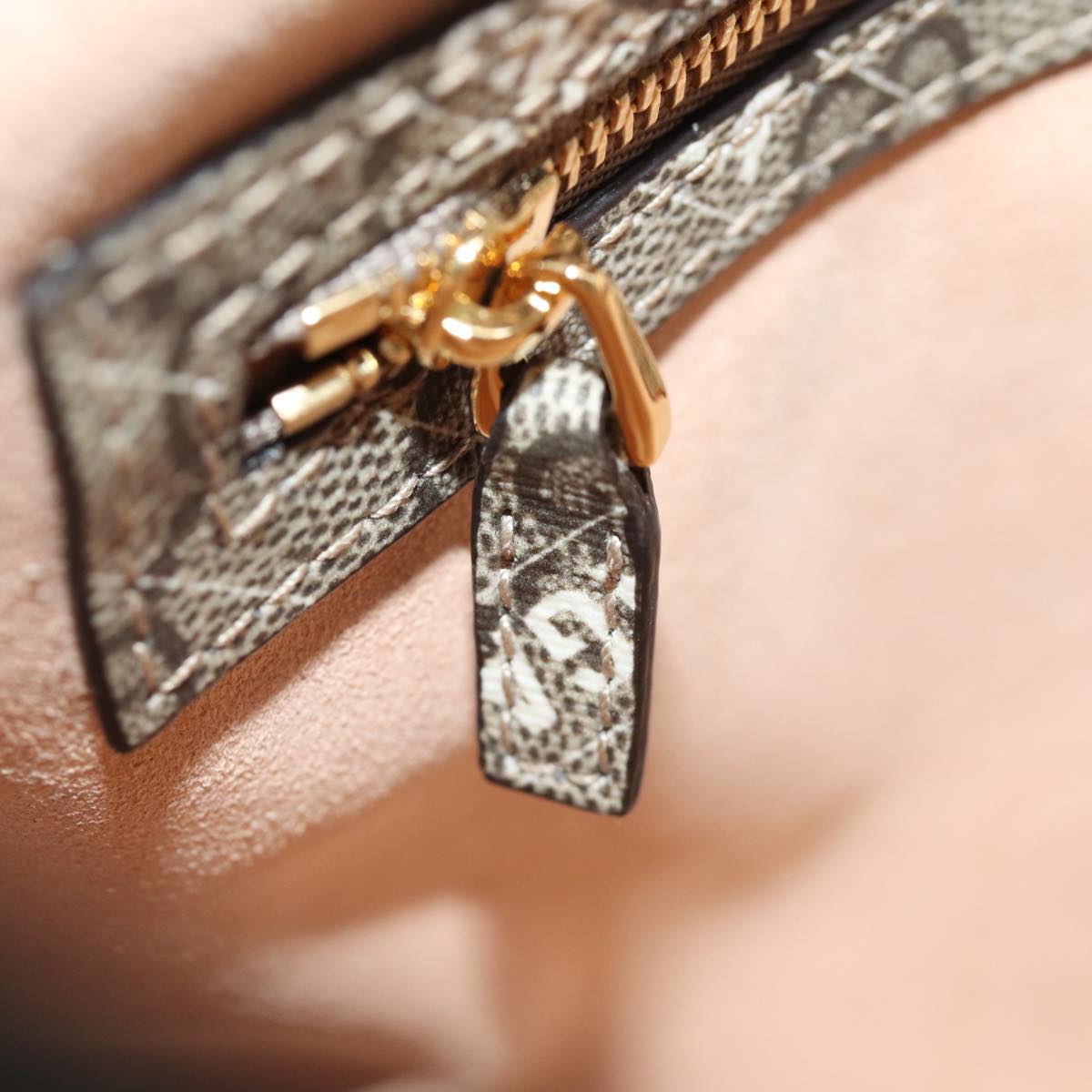 GUCCI GG Supreme Web Sherry Line Jackie Bag BALENCIAGA Beige 636706 Auth 74999SAV