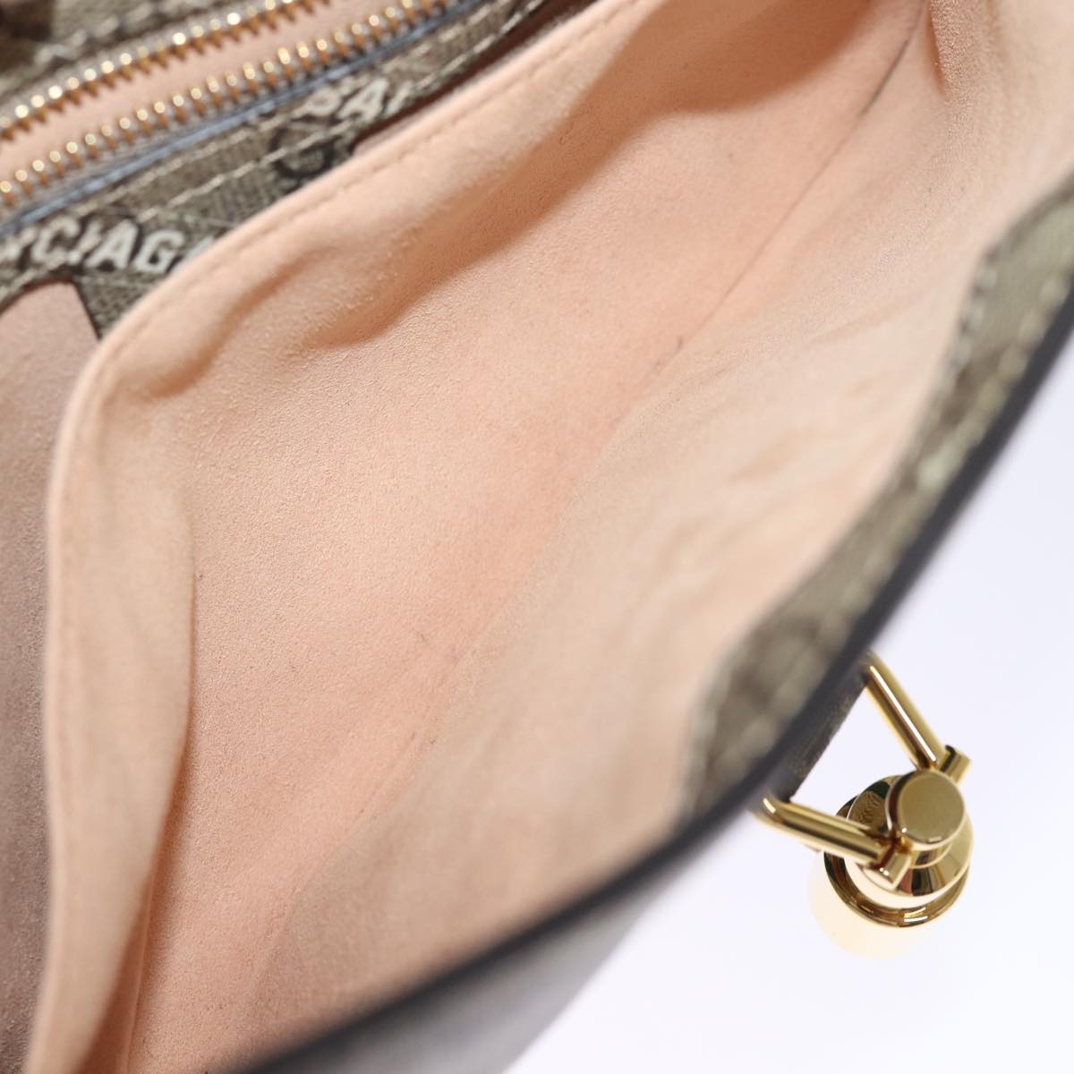 GUCCI GG Supreme Web Sherry Line Jackie Bag BALENCIAGA Beige 636706 Auth 74999SAV