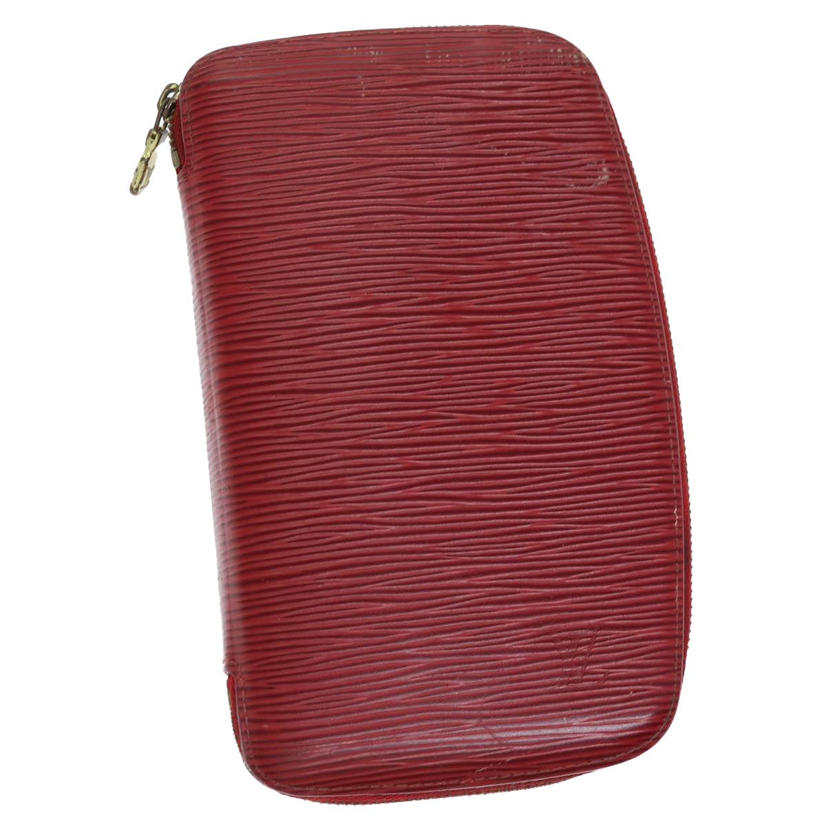 LOUIS VUITTON Epi Agenda Geode Wallet Red M63877 LV Auth 75005