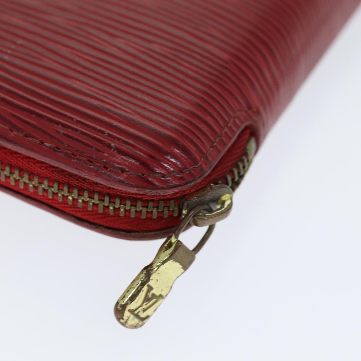 LOUIS VUITTON Epi Agenda Geode Wallet Red M63877 LV Auth 75005