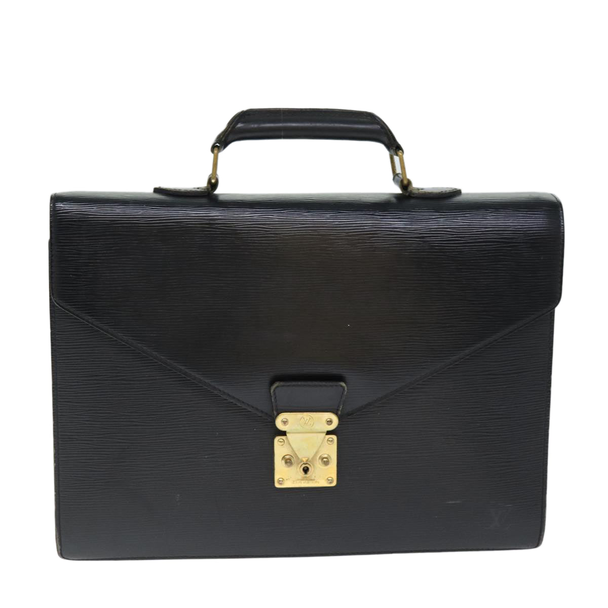 LOUIS VUITTON Epi Serviette Conseiller Briefcase Black M54422 LV Auth 75093