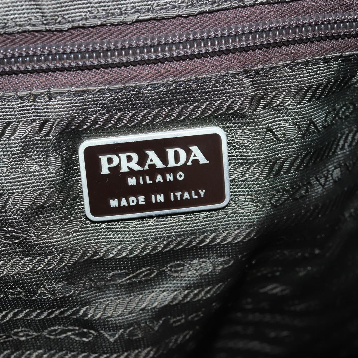 PRADA Backpack Nylon Khaki Auth 75122