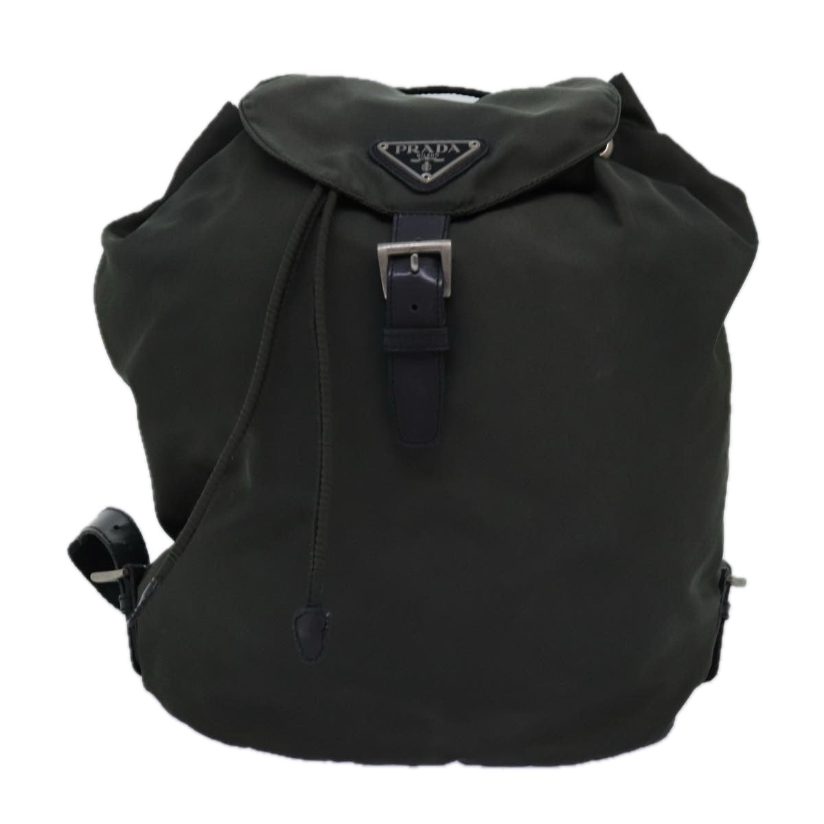 PRADA Backpack Nylon Khaki Auth 75124