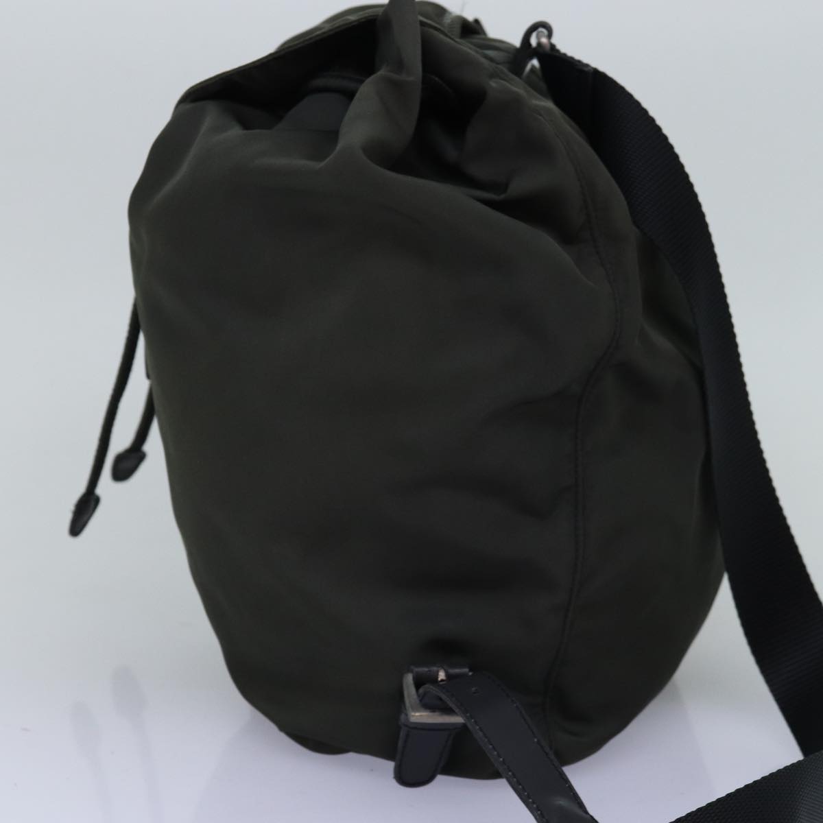 PRADA Backpack Nylon Khaki Auth 75124