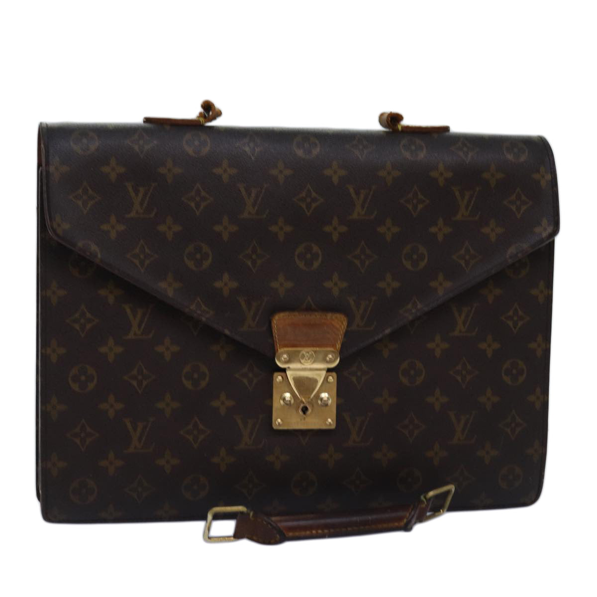 LOUIS VUITTON Monogram Serviette Conseiller Briefcase M53331 LV Auth 75147