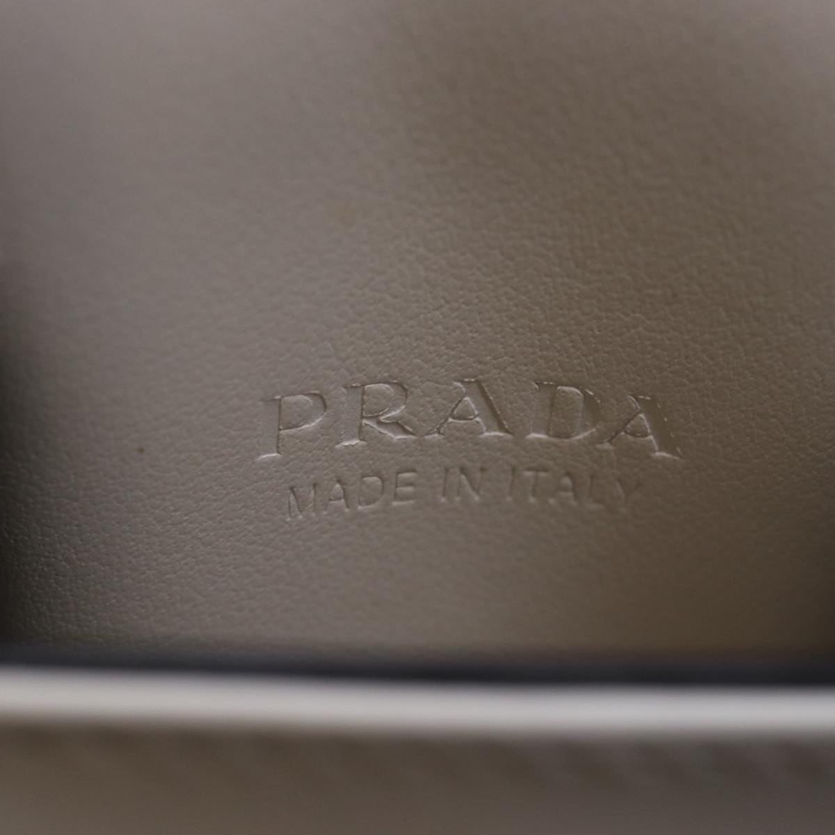 PRADA Cell Phone Case Patent leather White Auth 75214V