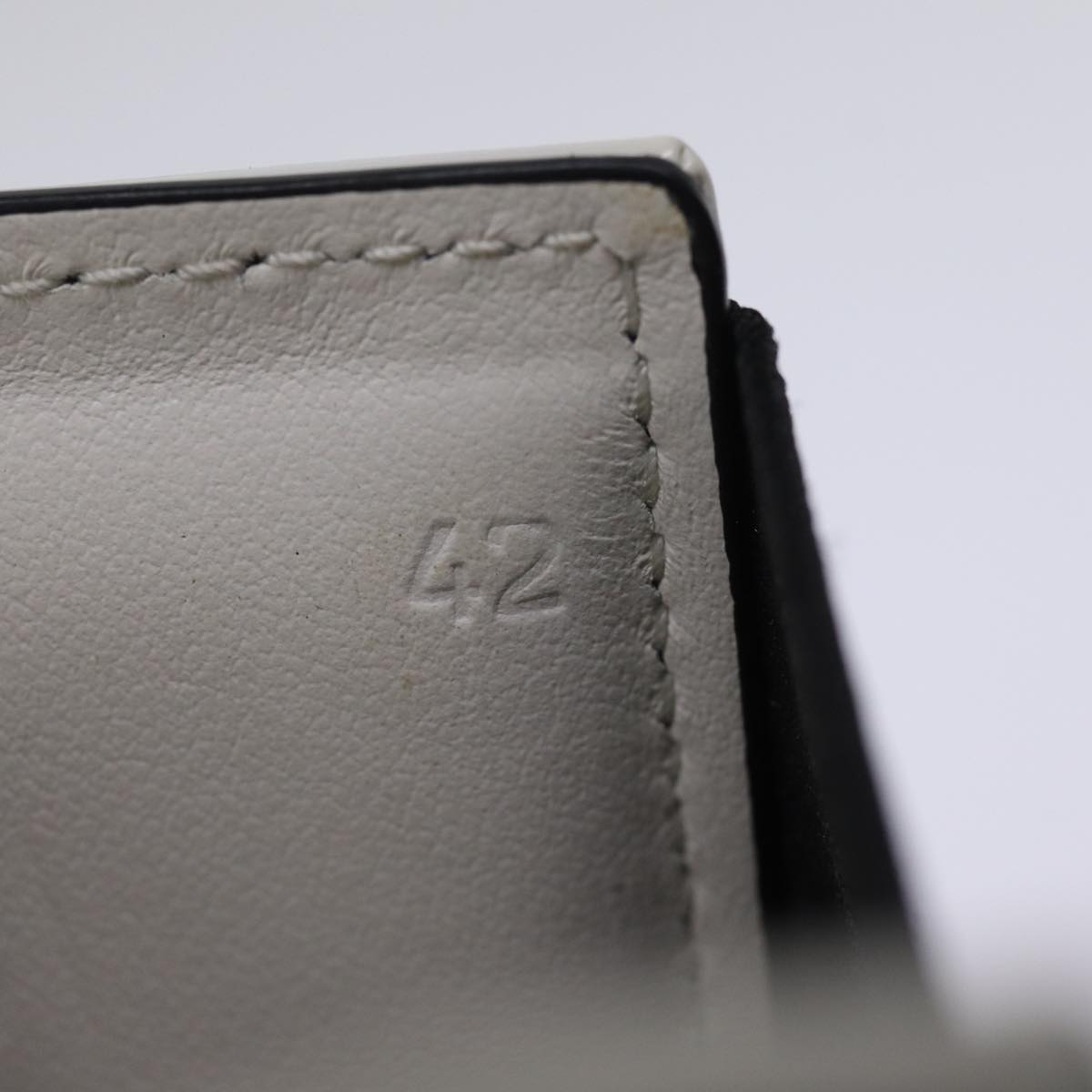 PRADA Cell Phone Case Patent leather White Auth 75214V