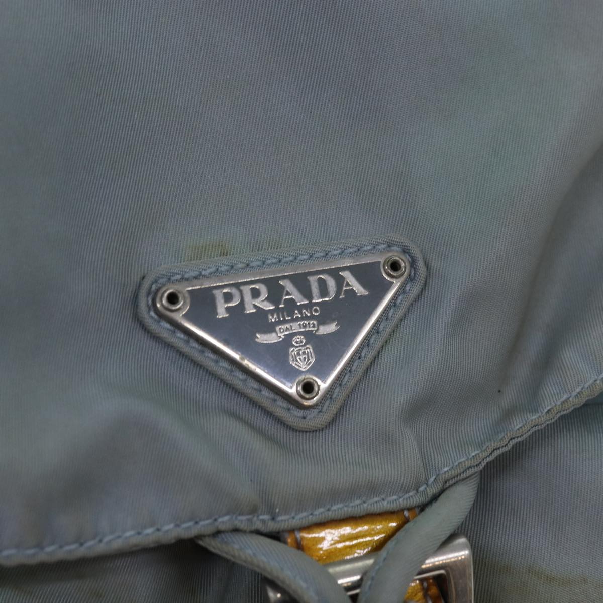 PRADA Backpack Nylon Light Blue Auth 75232