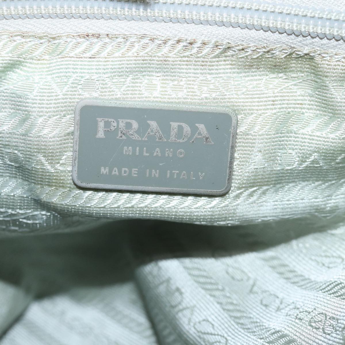 PRADA Backpack Nylon Light Blue Auth 75232