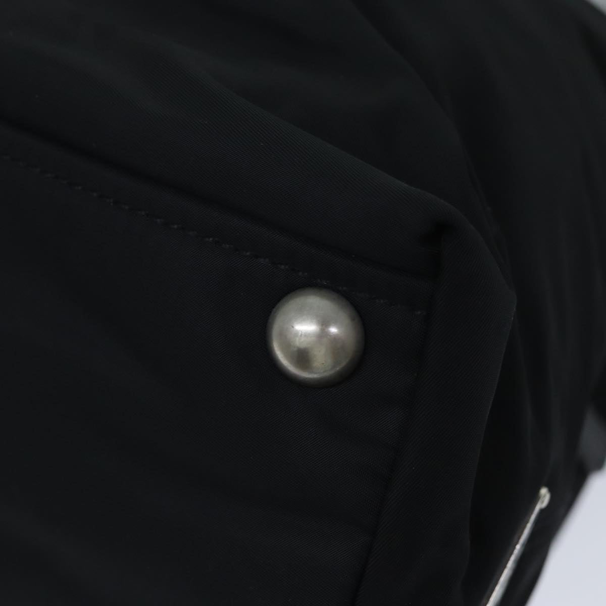 PRADA Tote Bag Nylon Black Auth 75367