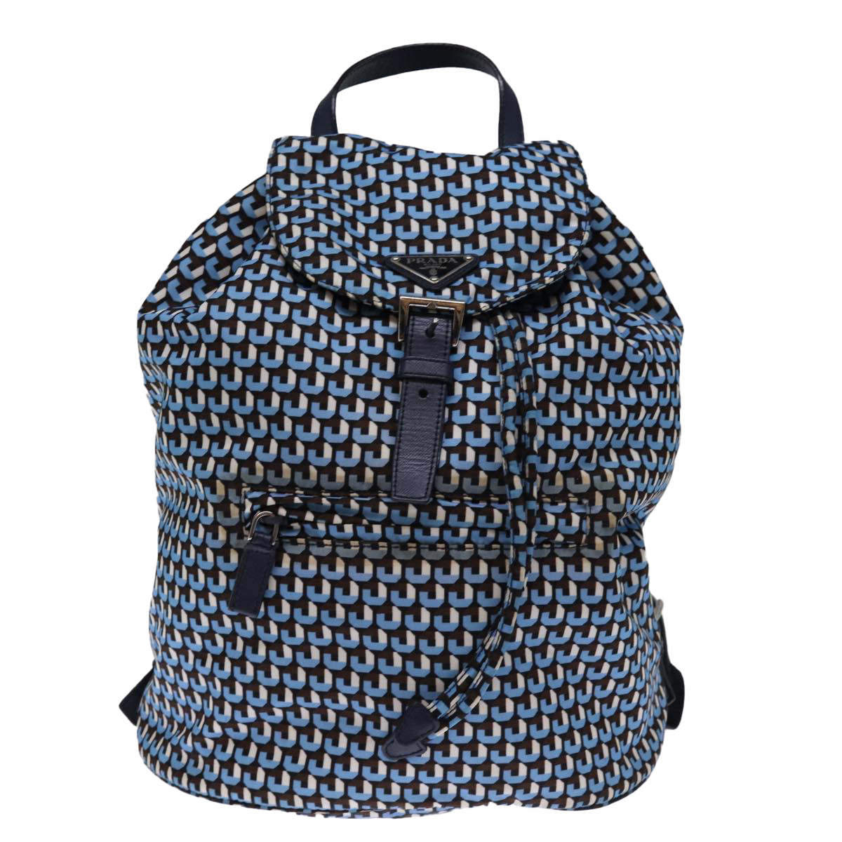 PRADA Backpack Nylon Blue Auth 75370