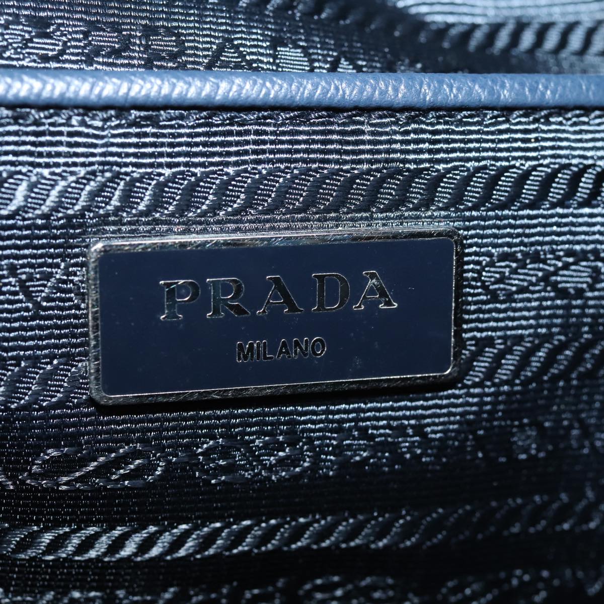 PRADA Backpack Nylon Blue Auth 75370