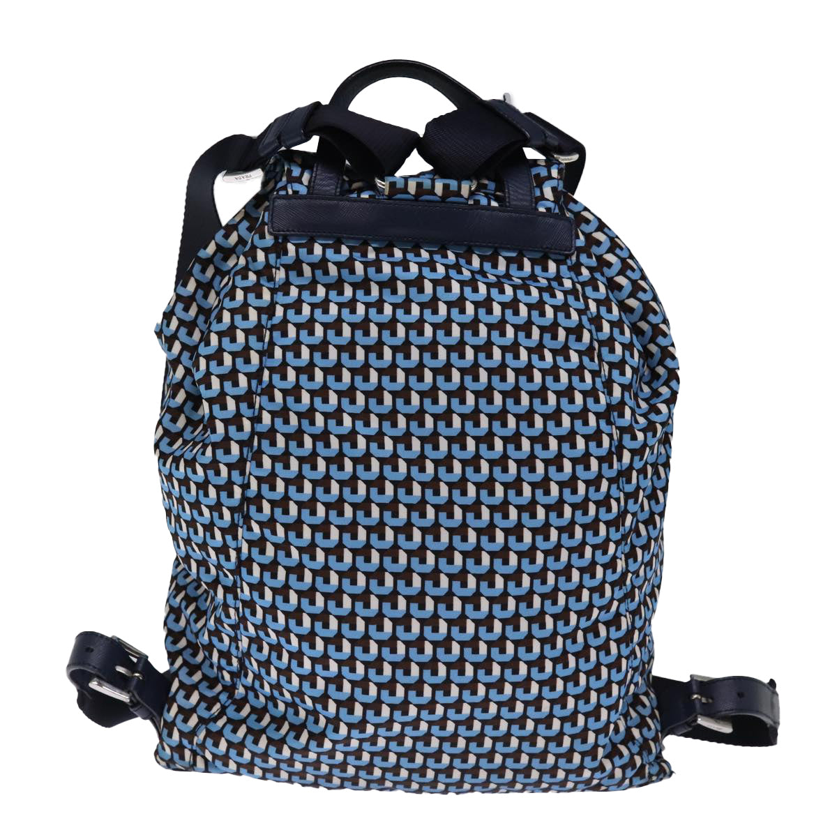 PRADA Backpack Nylon Blue Auth 75370