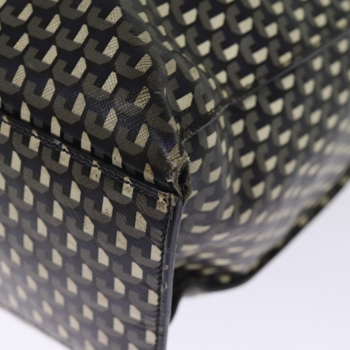 PRADA Tote Bag Safiano leather 2way Black Auth 75371