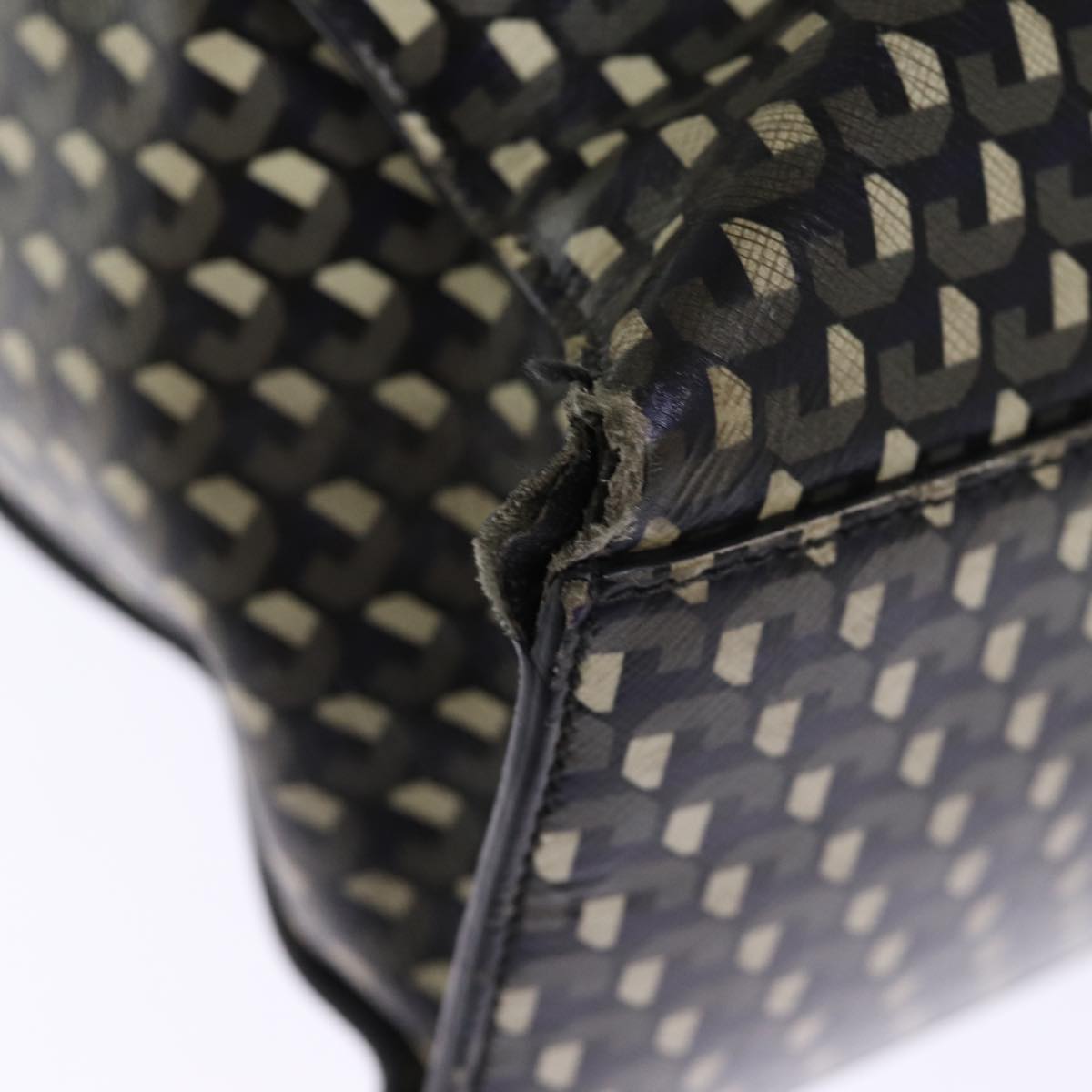 PRADA Tote Bag Safiano leather 2way Black Auth 75371