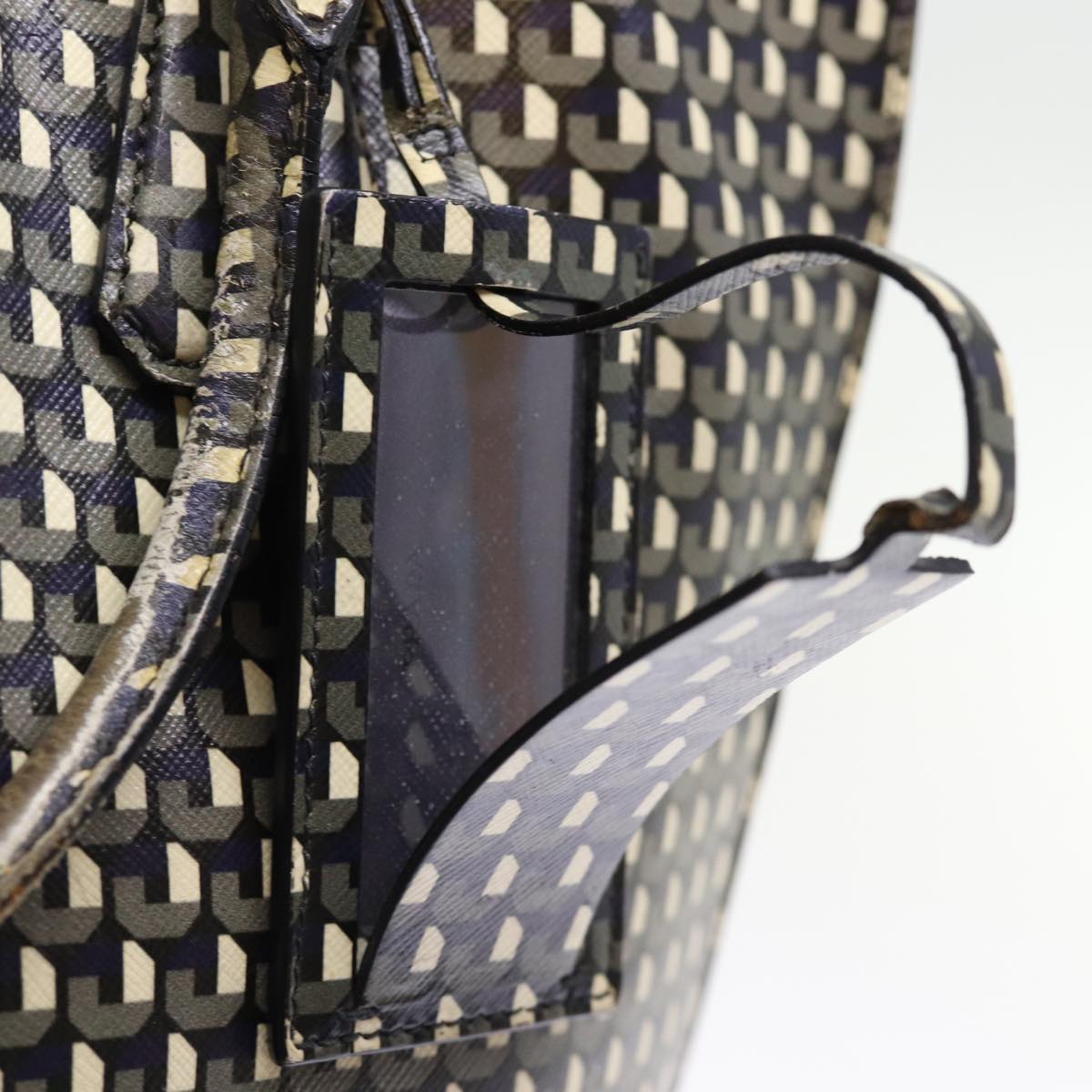 PRADA Tote Bag Safiano leather 2way Black Auth 75371