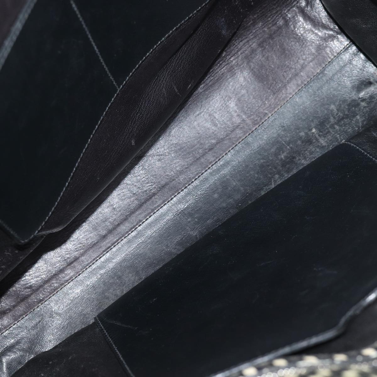 PRADA Tote Bag Safiano leather 2way Black Auth 75371