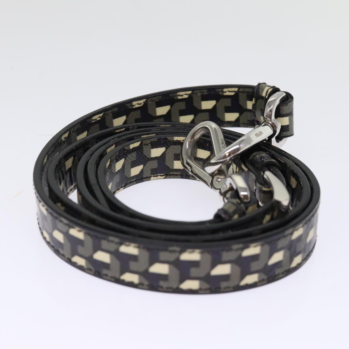 PRADA Tote Bag Safiano leather 2way Black Auth 75371