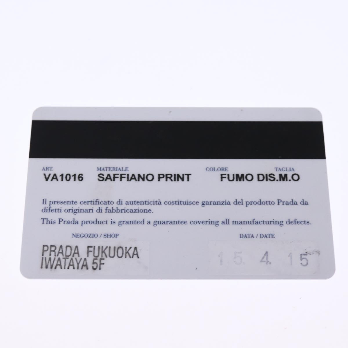 PRADA Tote Bag Safiano leather 2way Black Auth 75371