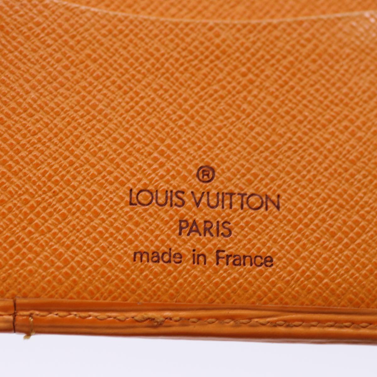 LOUIS VUITTON Epi Organizer Dupoch Card Case Mandarin M6358H LV Auth 75410