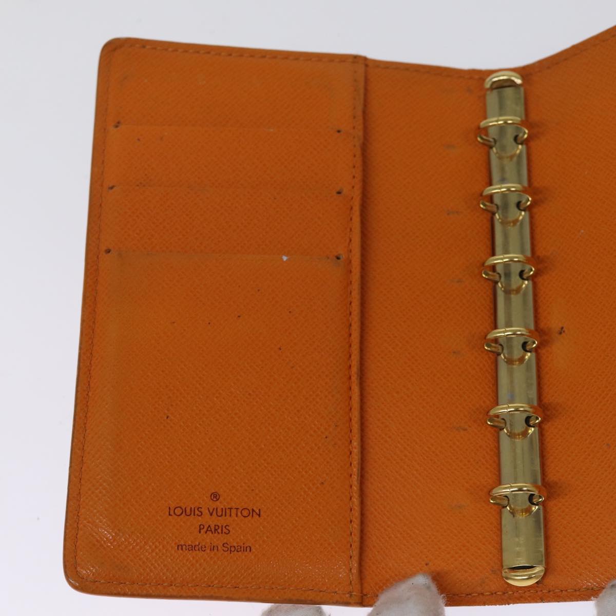 LOUIS VUITTON Epi Agenda PM Day Planner Cover Orange Mandarin R2005H Auth 75445A