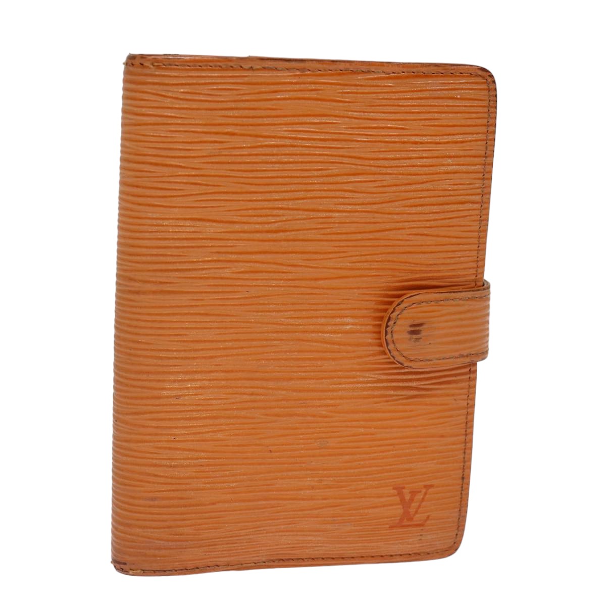 LOUIS VUITTON Epi Agenda PM Day Planner Cover Orange Mandarin R2005H Auth 75445A