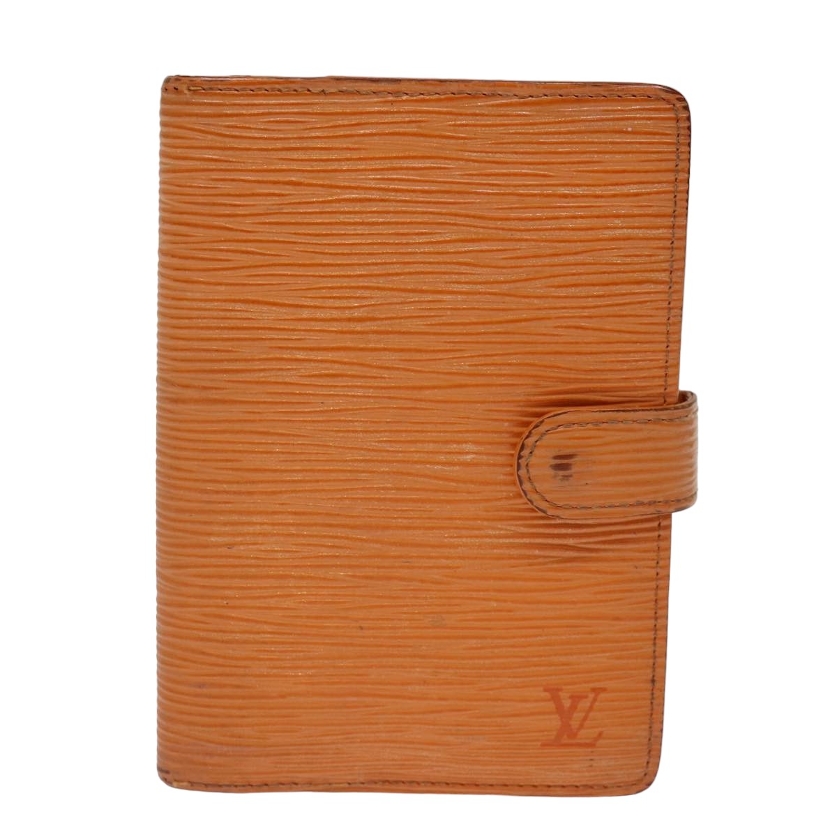 LOUIS VUITTON Epi Agenda PM Day Planner Cover Orange Mandarin R2005H Auth 75445A