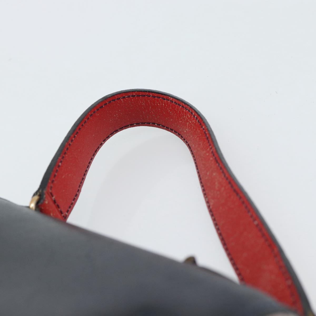 FENDI Hand Bag Leather White Auth 75458