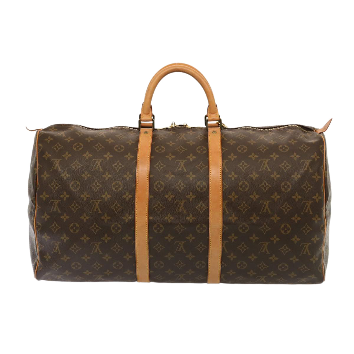 LOUIS VUITTON Monogram Keepall 55 Boston Bag M41424 LV Auth 75490