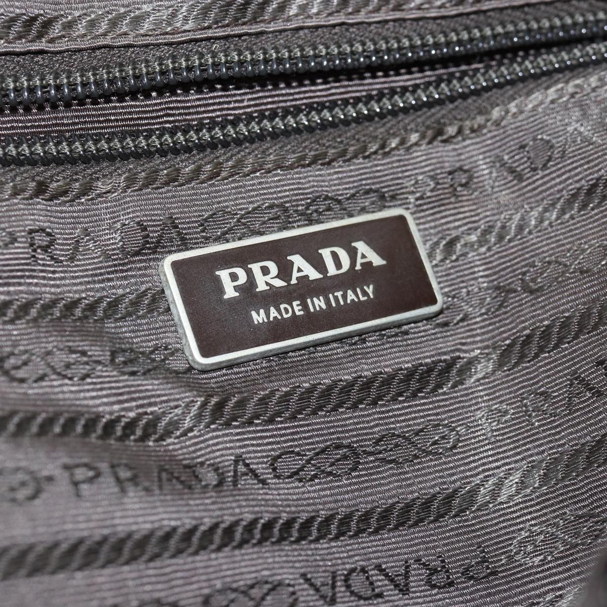 PRADA Backpack Nylon Khaki Auth 75645