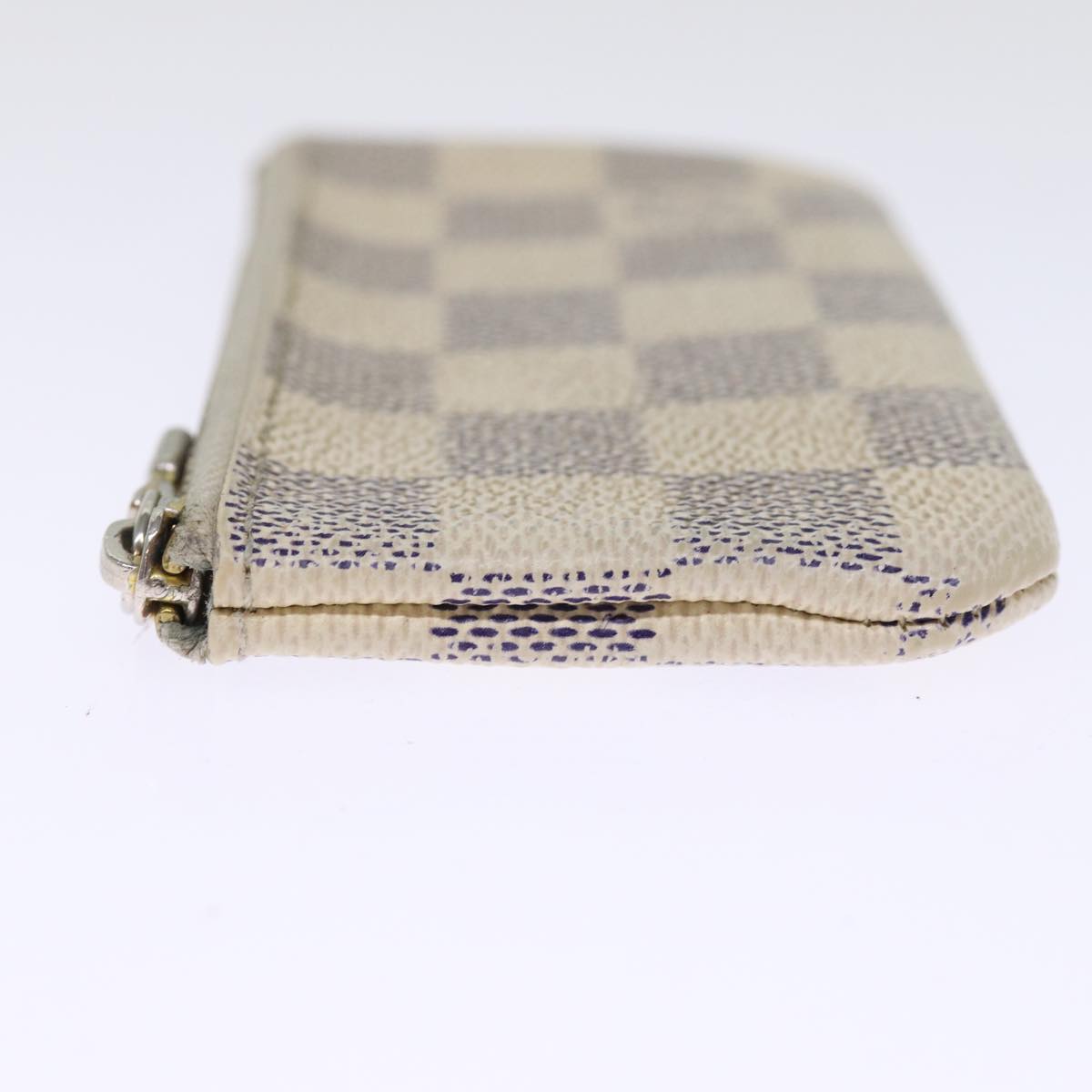 LOUIS VUITTON Damier Azur Pochette Cles Coin Purse N62659 LV Auth 75660