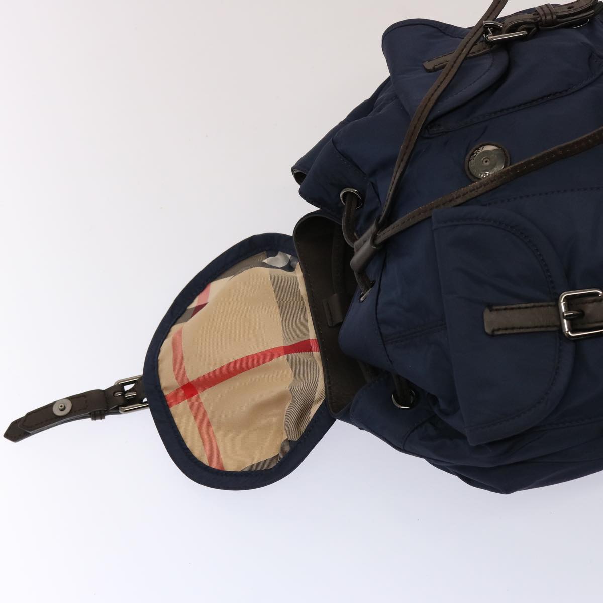 BURBERRY Backpack Nylon Navy Auth 75694