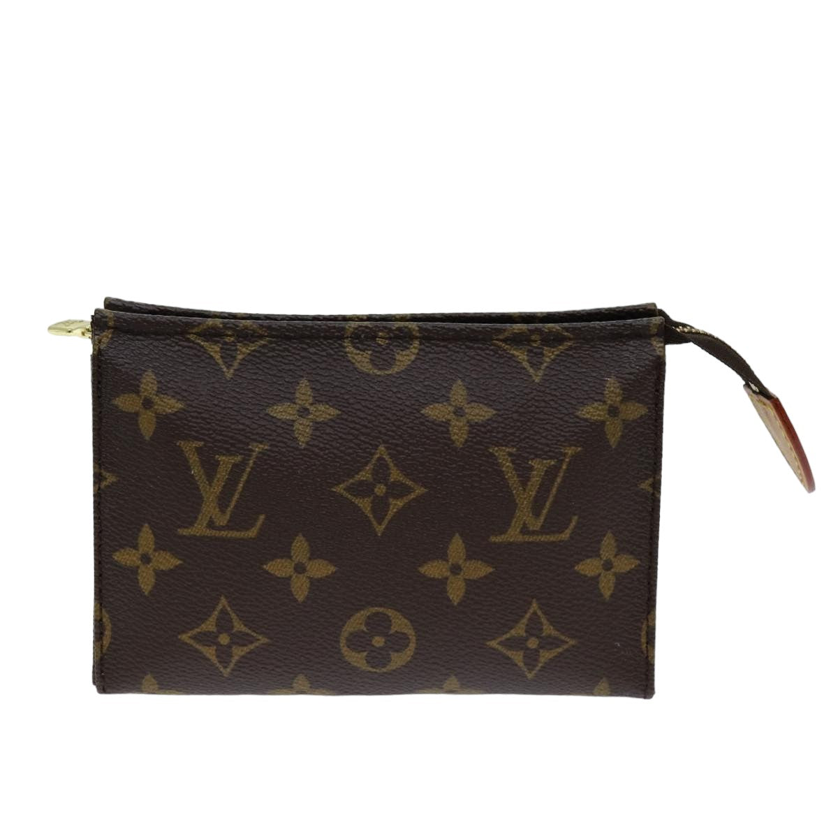 LOUIS VUITTON Monogram Poche Toilette 15 Pouch M47546 LV Auth 75701