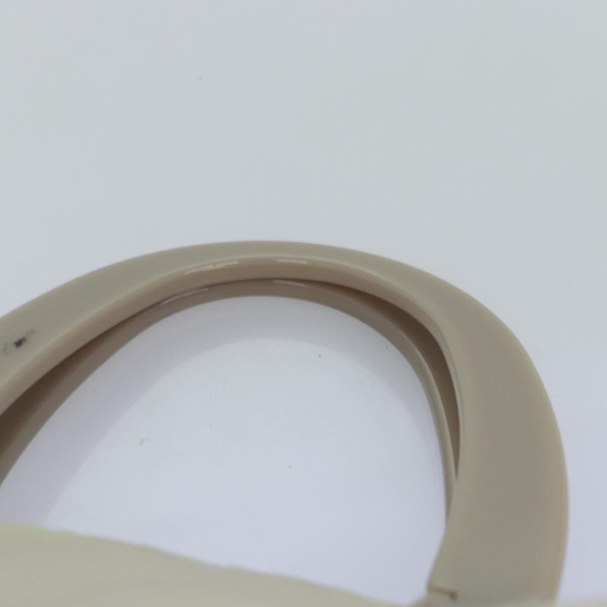 PRADA Tote Bag Nylon Beige Auth 76005