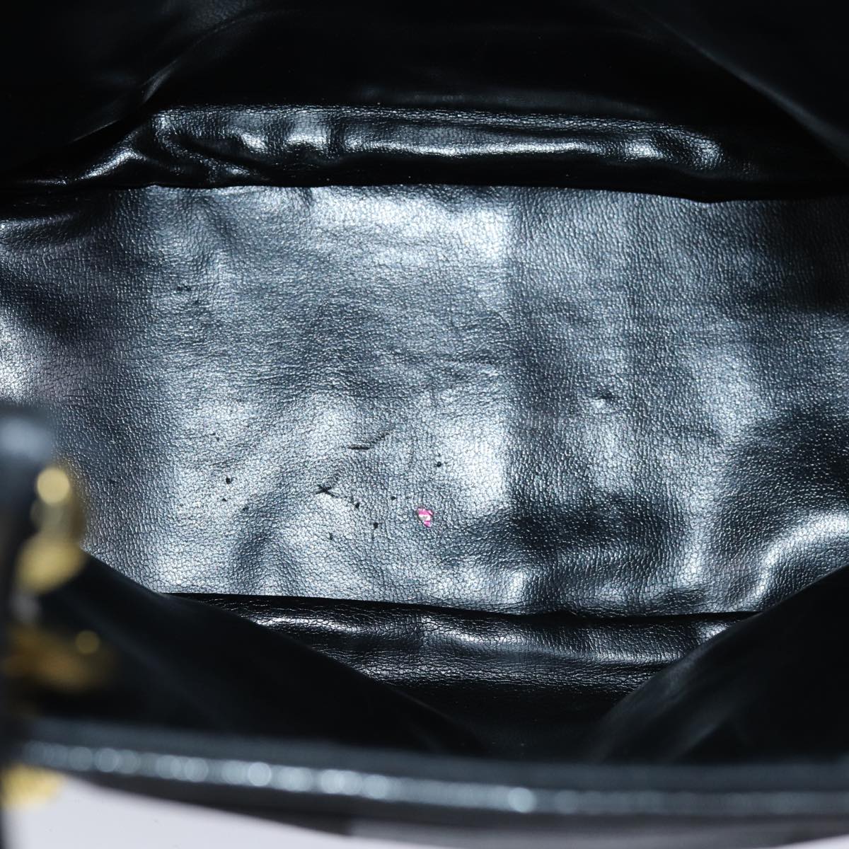 Salvatore Ferragamo Hand Bag Canvas Black Auth 76098