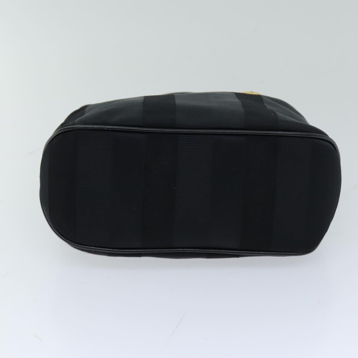 Salvatore Ferragamo Hand Bag Canvas Black Auth 76098