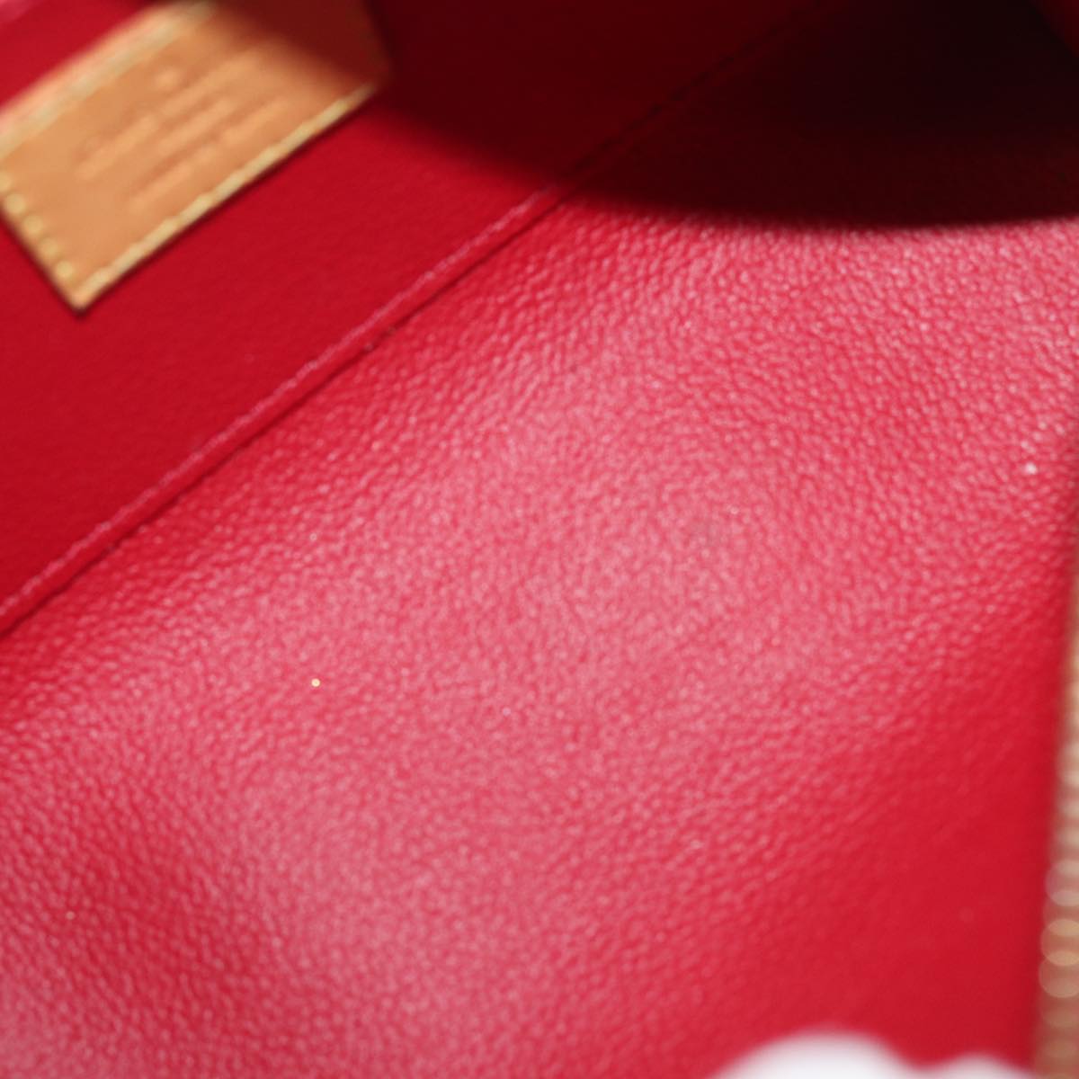 LOUIS VUITTON Vernis Rayure Pochette Cosmetic Pomme D'amour M91721 LV Auth 76184