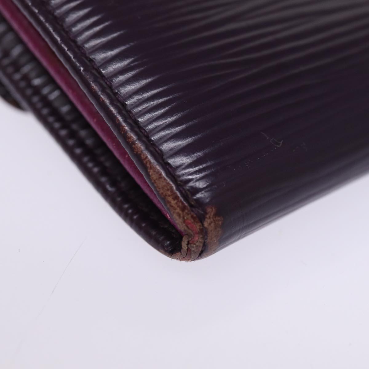 LOUIS VUITTON Epi Portefeiulle Sarah Long Wallet Purple Cassis M6374K Auth 76313