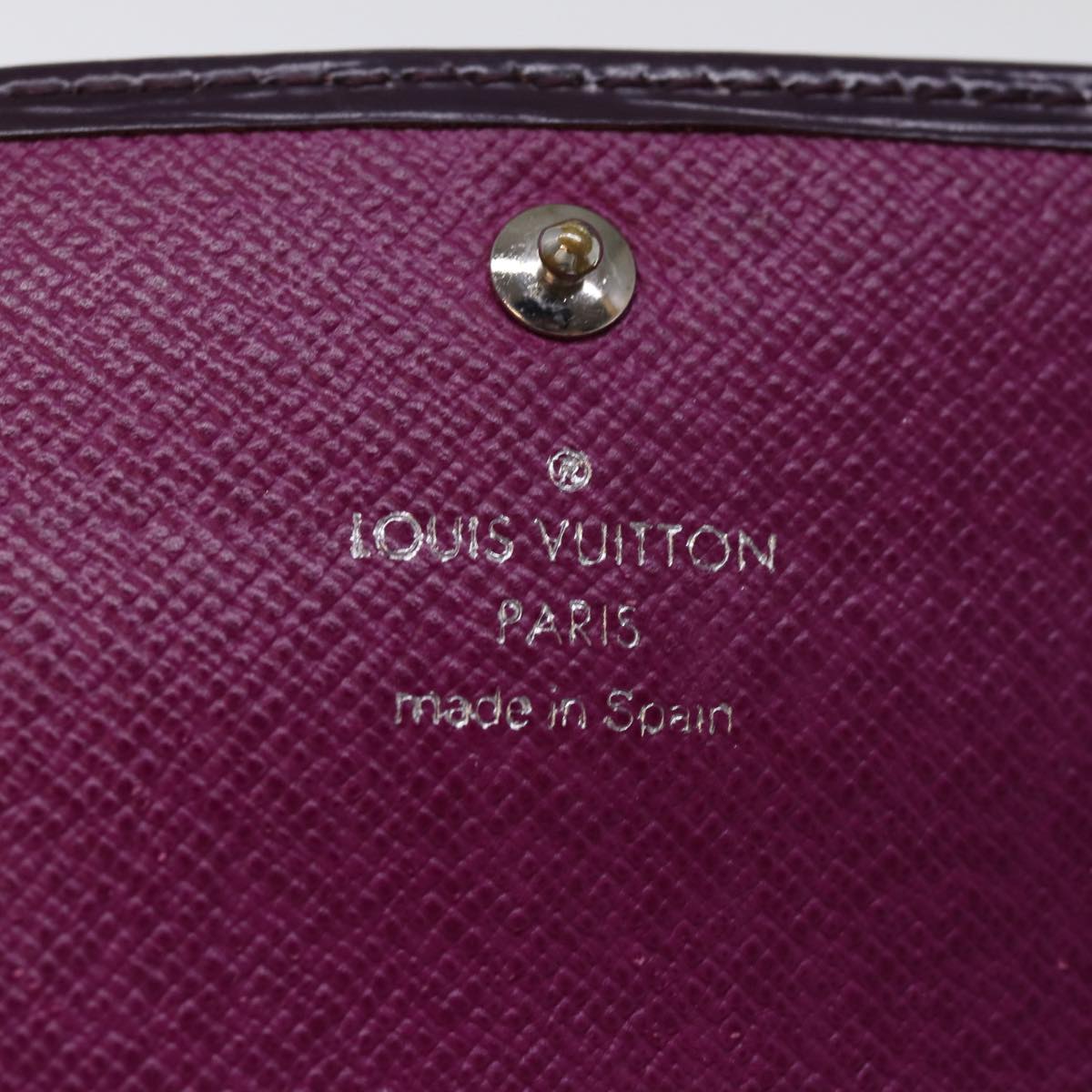 LOUIS VUITTON Epi Portefeiulle Sarah Long Wallet Purple Cassis M6374K Auth 76313