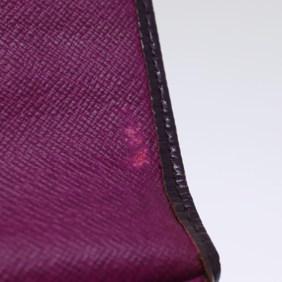 LOUIS VUITTON Epi Portefeiulle Sarah Long Wallet Purple Cassis M6374K Auth 76313