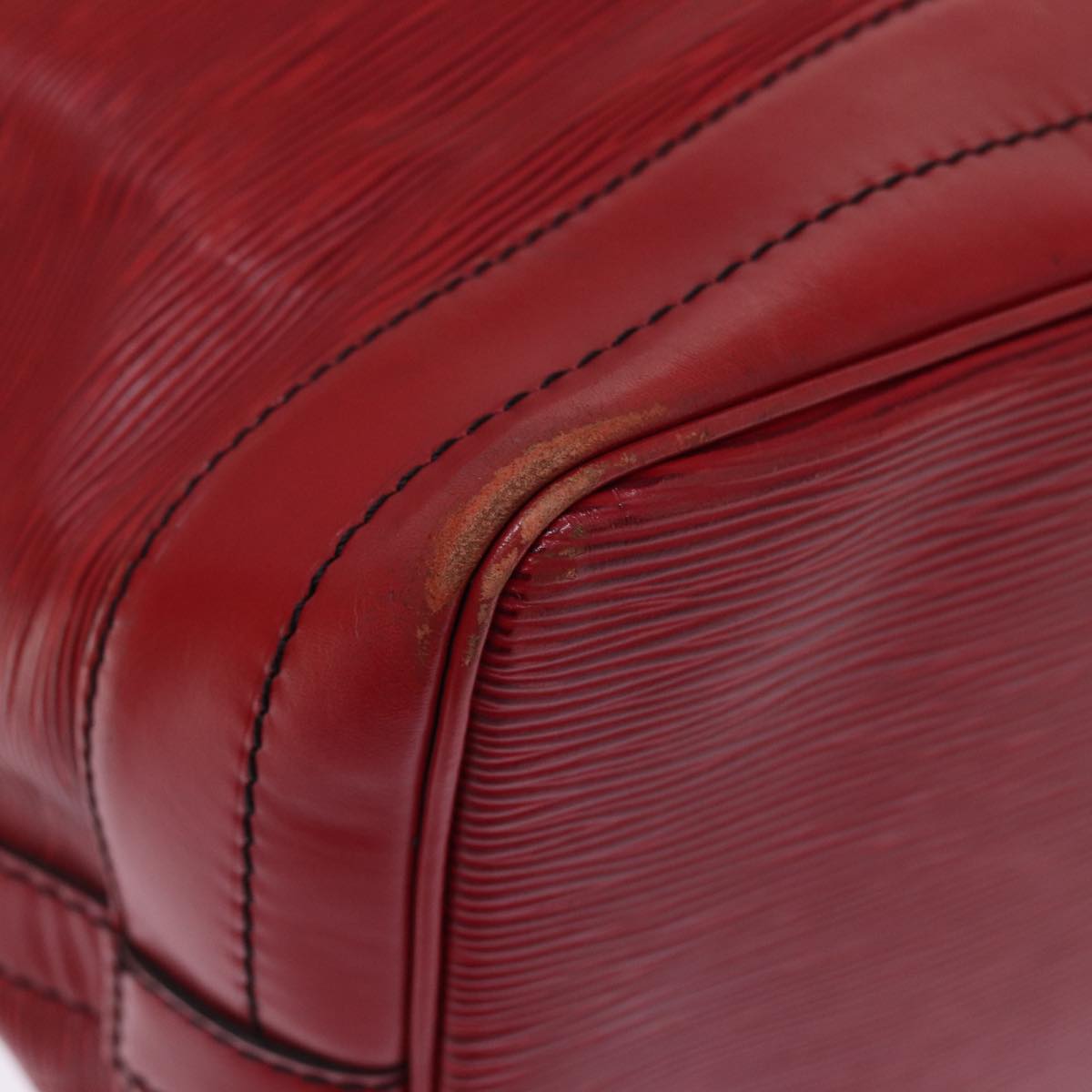 LOUIS VUITTON Epi Noe Shoulder Bag Red M44007 LV Auth 76345