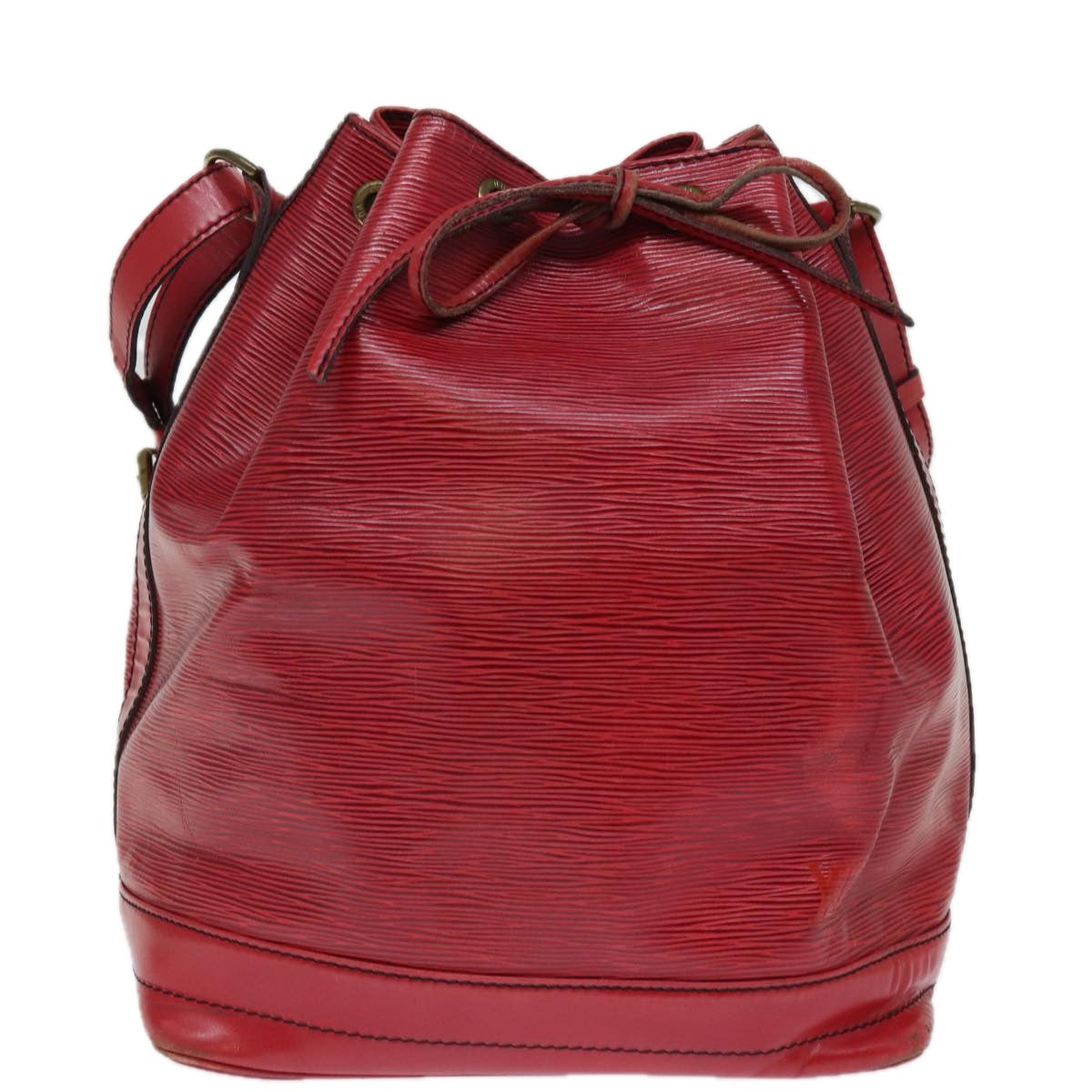 LOUIS VUITTON Epi Noe Shoulder Bag Red M44007 LV Auth 76345