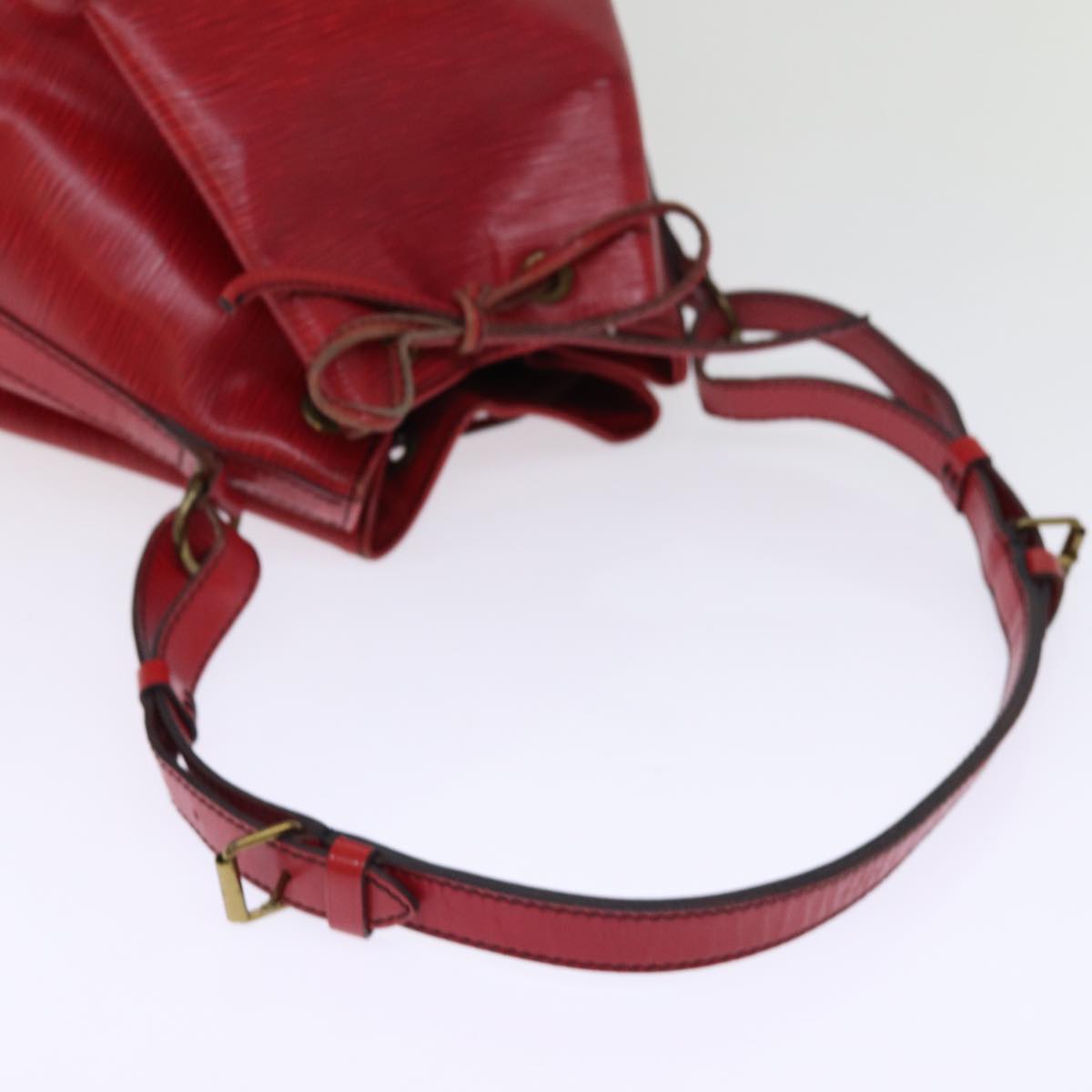 LOUIS VUITTON Epi Noe Shoulder Bag Red M44007 LV Auth 76345