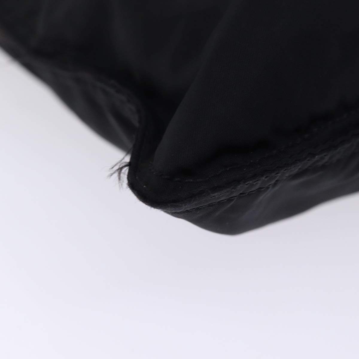 PRADA Tote Bag Nylon Black Auth 76367