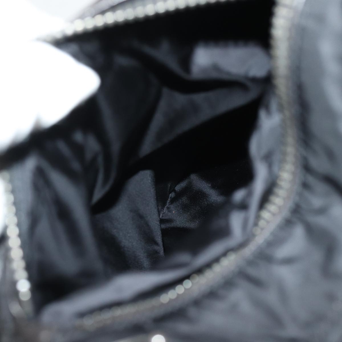 PRADA Tote Bag Nylon Black Auth 76367