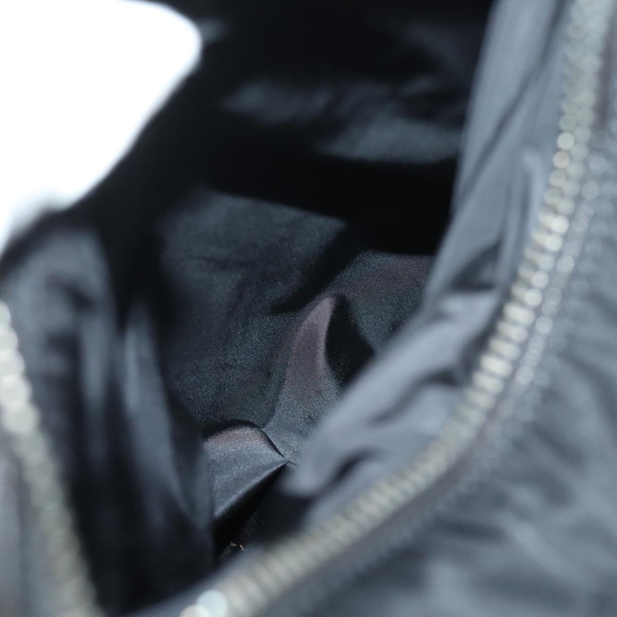 PRADA Tote Bag Nylon Black Auth 76367