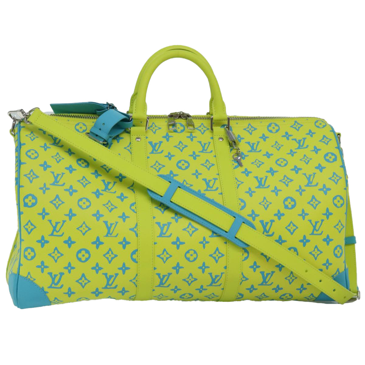 LOUIS VUITTON Monogram Playground Keepall Bandouliere 50 Bag M21869 Auth 76432SM