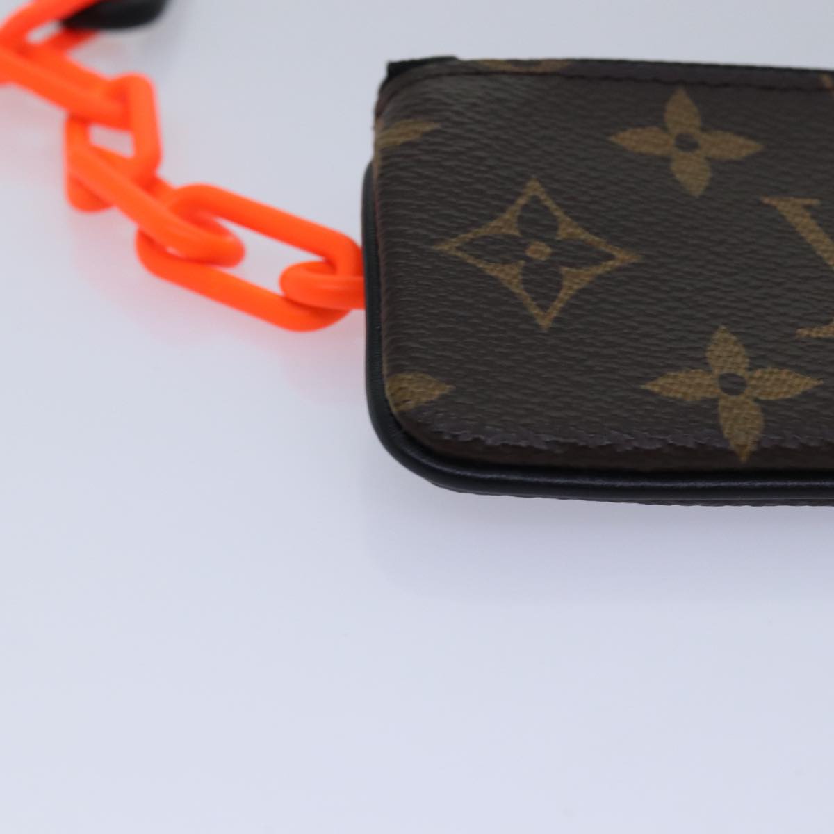 LOUIS VUITTON Monogram Solar Powered Ray Pochette Cles M44487 LV Auth 76436A